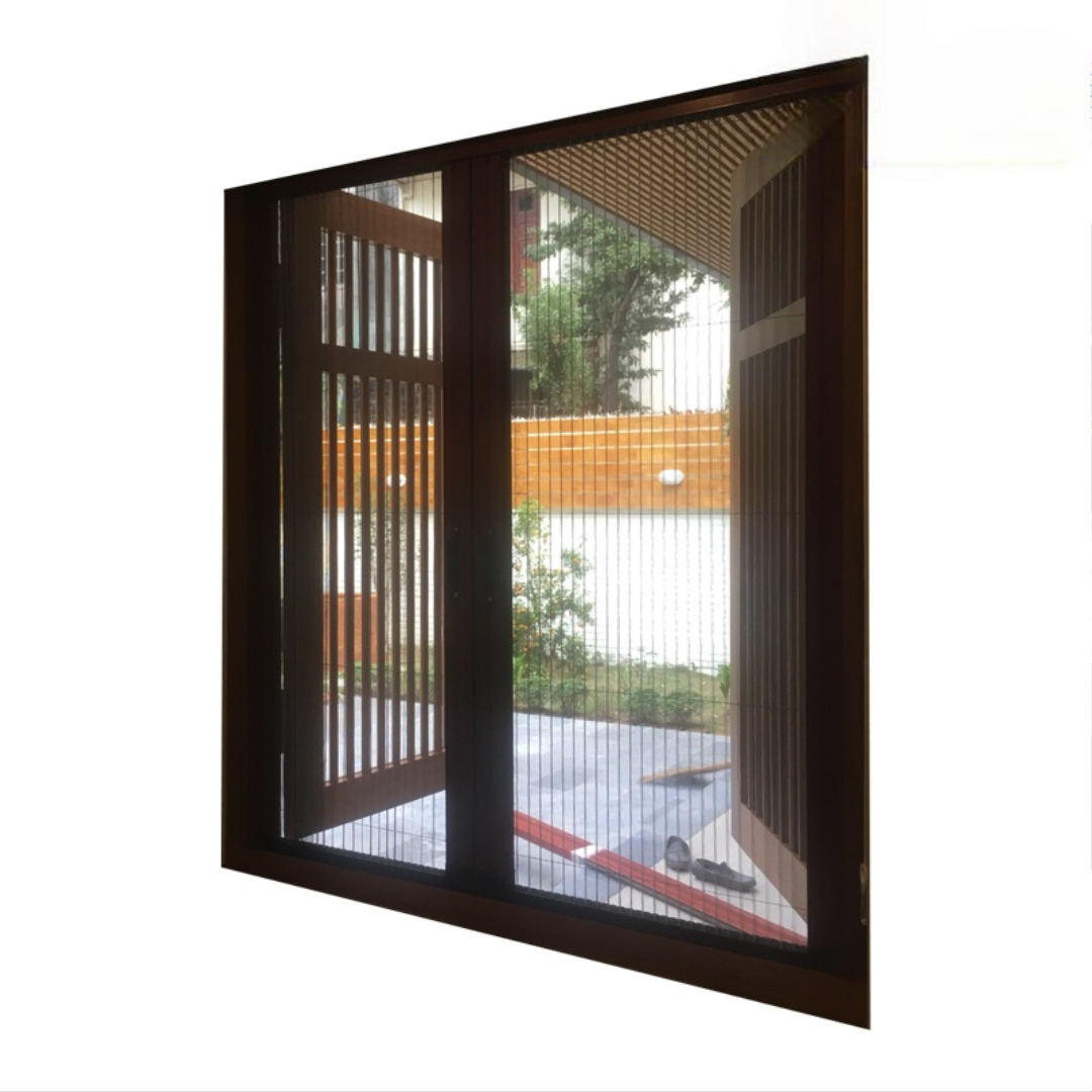 Cửa lưới chống muỗi xếp xích không ray 2 cánh 10 MSP SWC-2