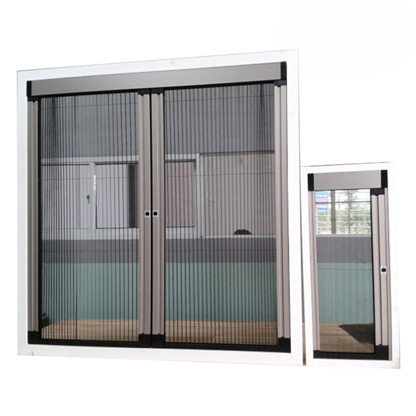 Cửa lưới chống muỗi hệ xếp xích không ray 2 cánh 05 MSP SWC-2