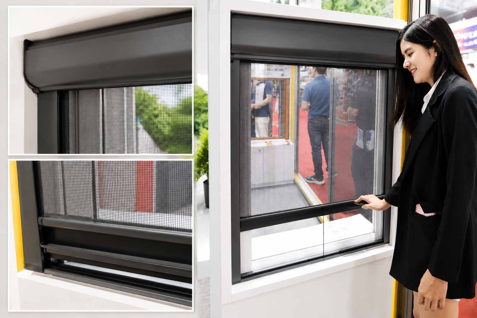 Cửa lưới cuốn chống bung mép